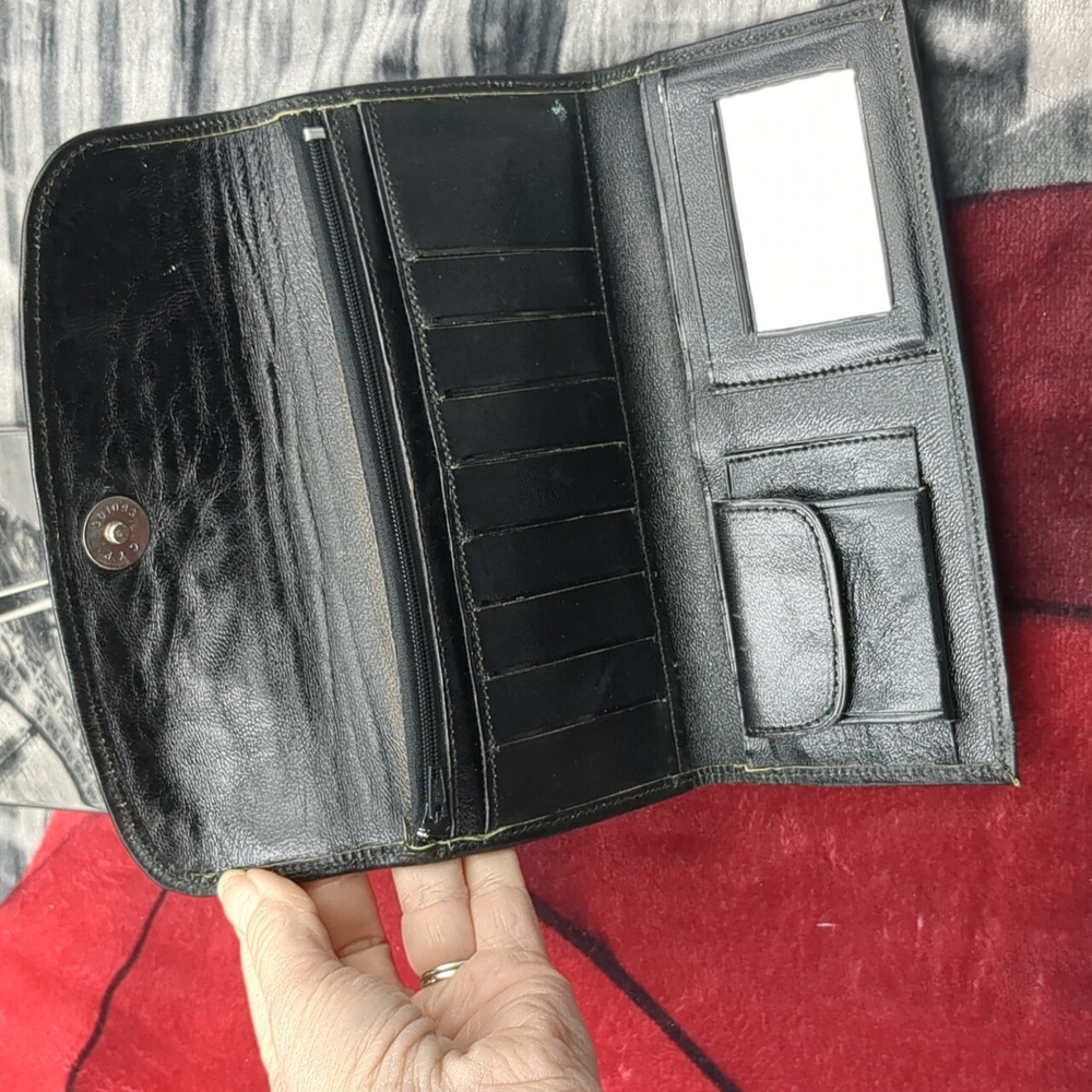 Floral Mexican Leather Wallet - Picture 7 of 12